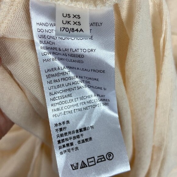 Free People Jade Top Oversized Bubble Sleeve Size XS Raw Edge Bohemian Boho Tee - Picture 8 of 11